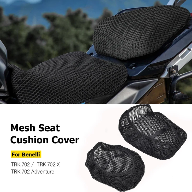 For Benelli TRK702 Adventure TRK702X TRK 702 X 702X Accessories Breathable Waterproof Honeycomb Mesh Seat Cushion Cover