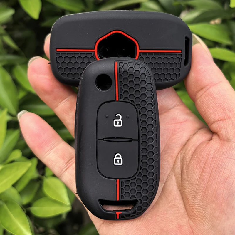 Funda Protectora de Silicona para Llaves de Coche Renault Kadjar Captur Megane Sandero Stepway Logan Clio 5 2022 Arkana 2020 2021 Kwid 2023