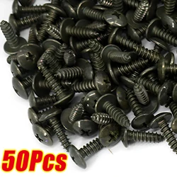 50Pcs Self-tapping Screws Car Metal Screw Fastener Clips Screw M5 Anti-rust Screw for Car Motorcycle Scooter ATV Moped E-bike