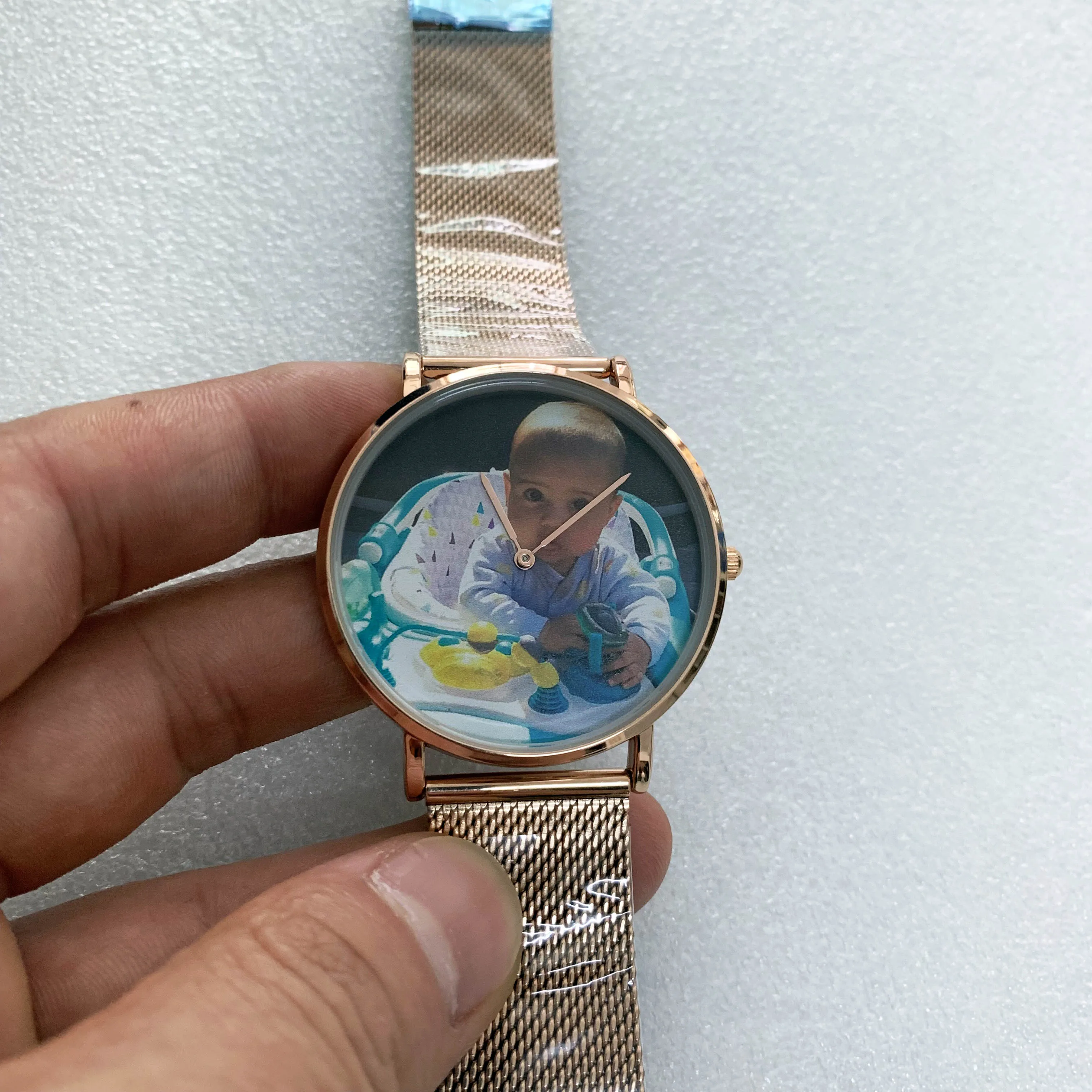 Custom Design Sublimation Blank Wrist Watches Artwork Printing Personalized Picture Watch Mini Order 1