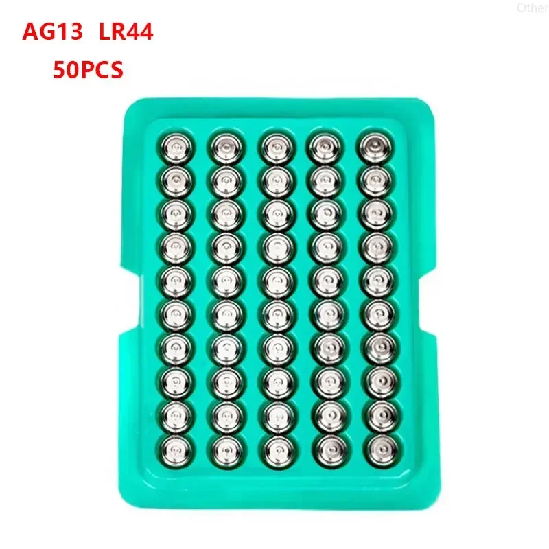 

LR44 AG13 50PCS High Quality Genuine Alkaline Button Batteries 357 357A A76 GPA76 Cell Coin Battery AG 13 1.5V for Watch Toy