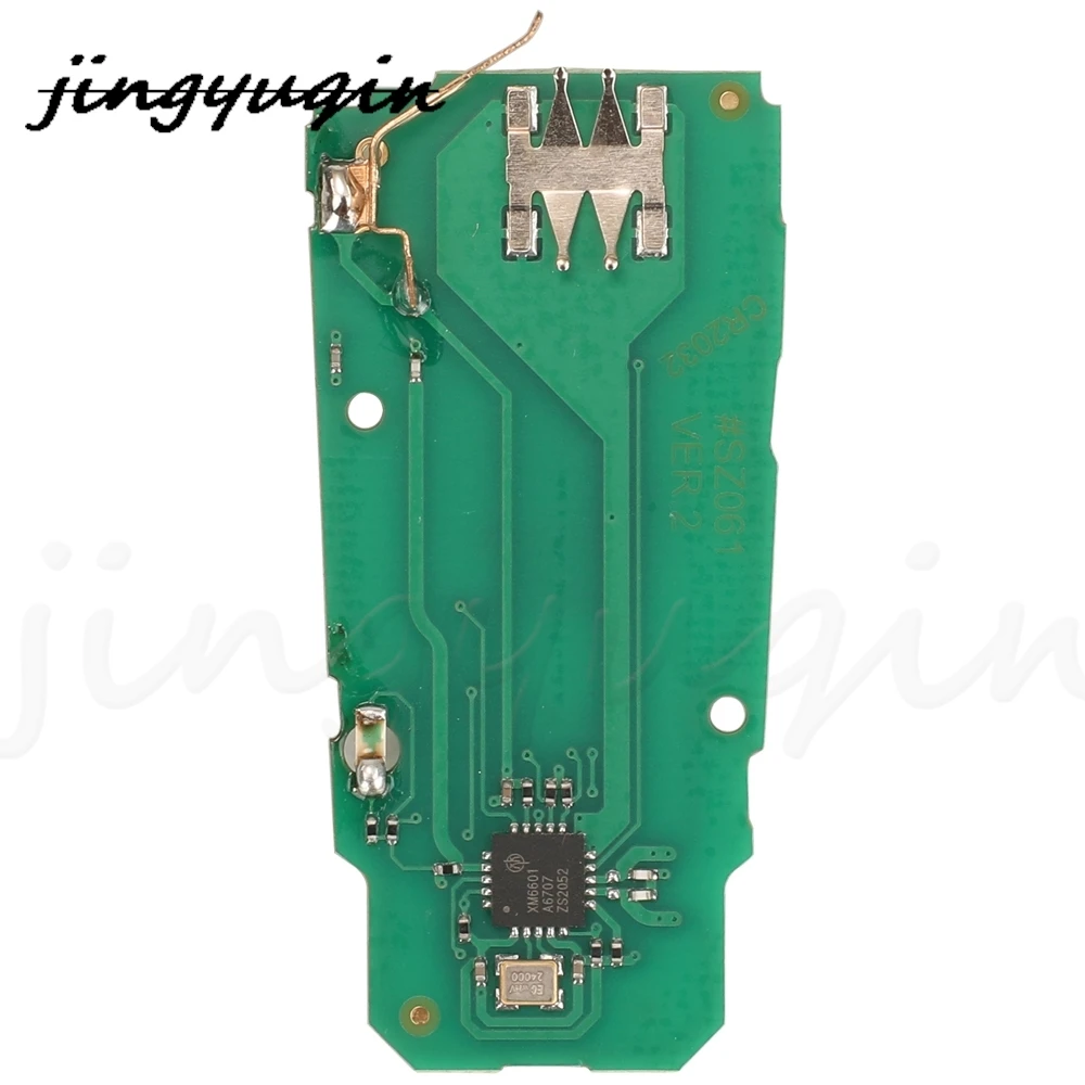 Jingyuqin 3 أزرار لوحة الدوائر الرئيسية عن بعد لشركة فولكس فاجن باسات B6 3C B7 Magotan CC مع 433MHZ 3C0959752BA