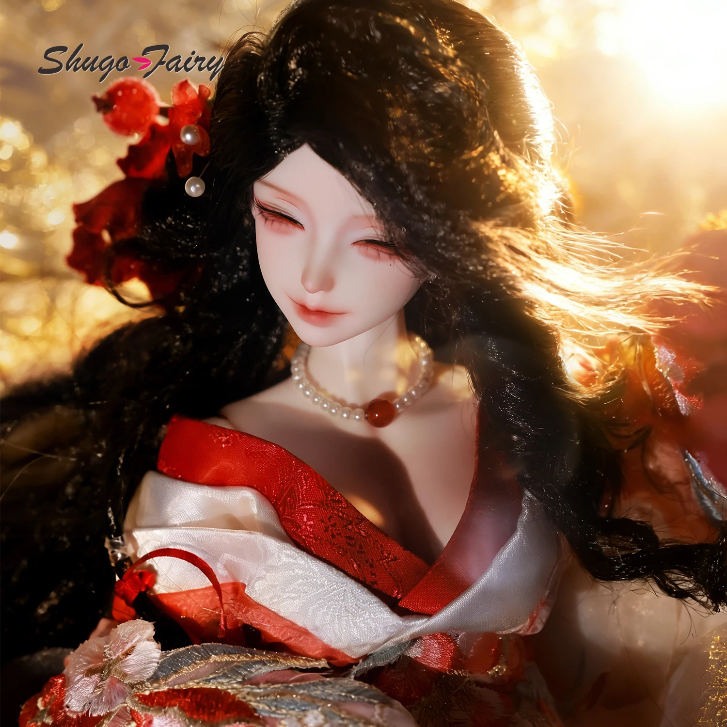 1/4 BJD Full Set Chunjiang A Half-Closed Eye Chinese Mythological Fantasy Fox Spirit MSD Resin Ball-Jointed Doll By ShugaFairy