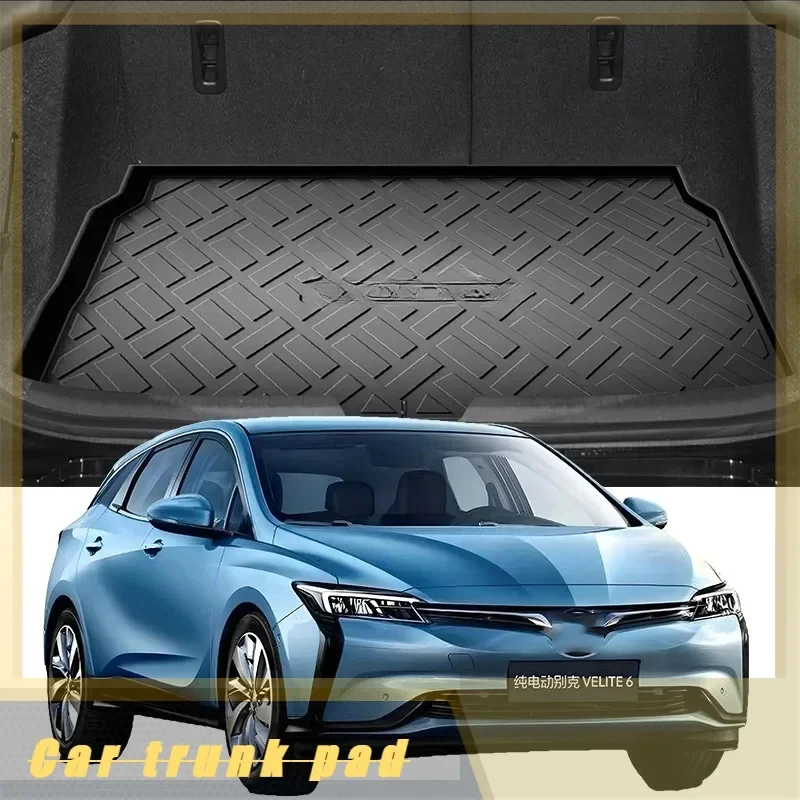 Car Auto Rear Boot Cargo Liner Tray Trunk Mat Carpet for Buick Velite 6 2019-2024 Cushion Pad Carpet Pad Anti-dirty Anti-water