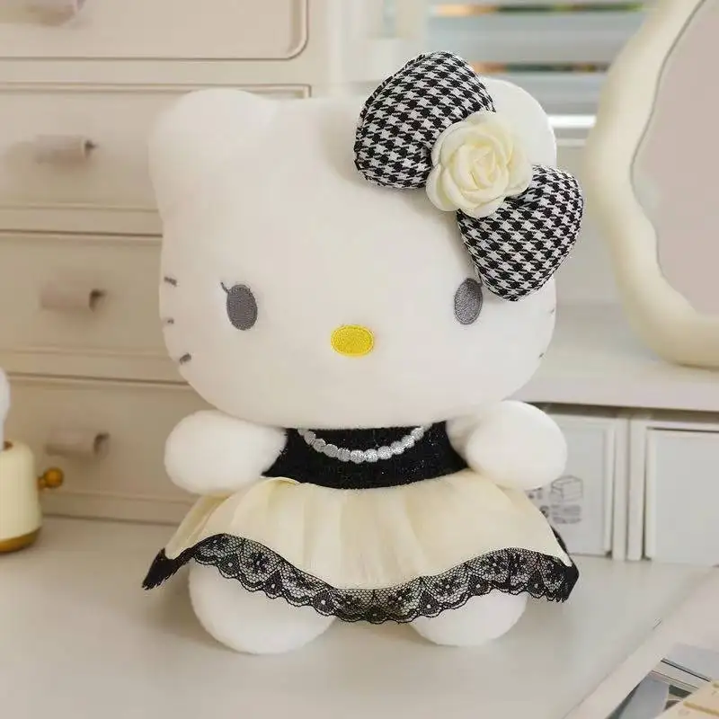 Latest socialite Hello Kitty backpack keychain pendant doll Kawaii stuffed plush toy figurine cartoon anime cute gift Christmas