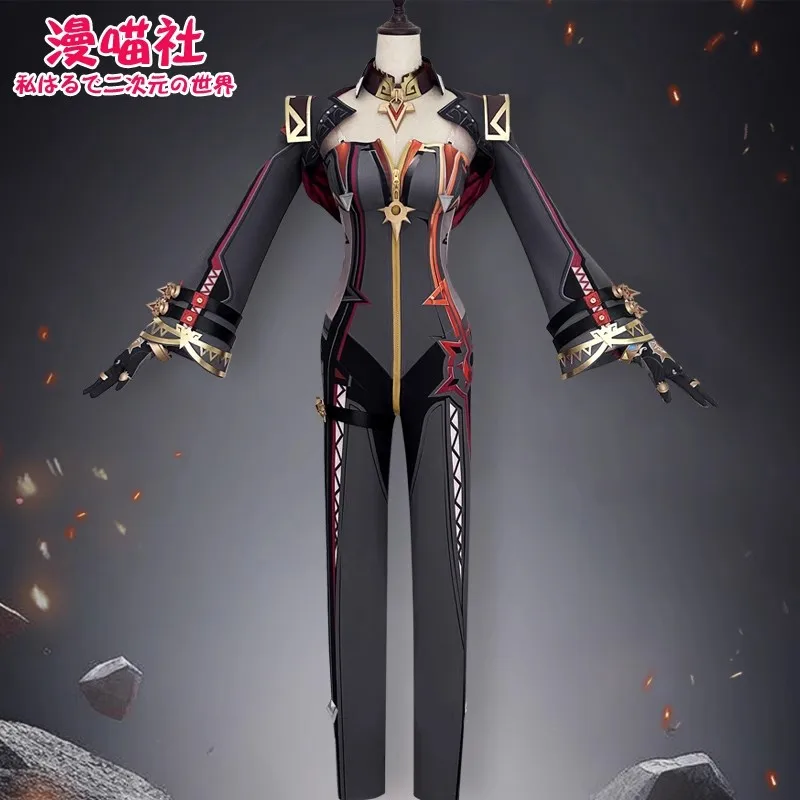 Spel Genshin Impact Mavuika Cosplay Kostuum Pruik Schoenen Uniform Oorbellen Zonnebril Voor Dames Heren Halloween Laarzen Prop