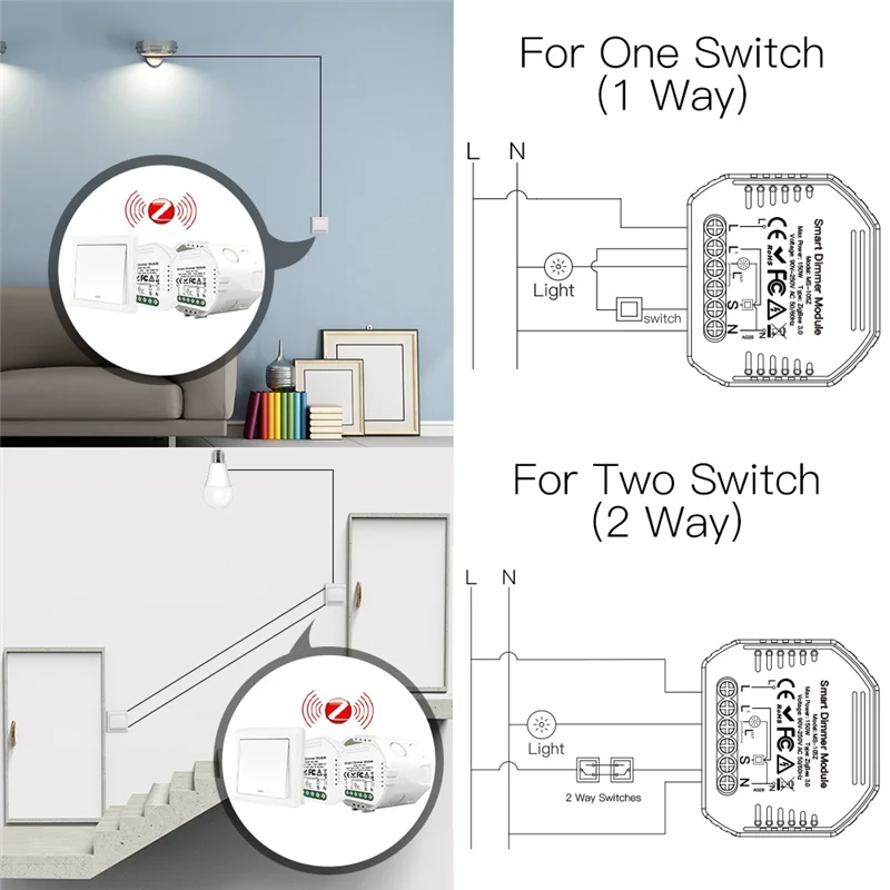 

Модуль умного переключателя FULL-Zigbee, односторонний затемняющий переключатель для штор, приложение, дистанционное управление, голосовое управление для Alexa Google Home