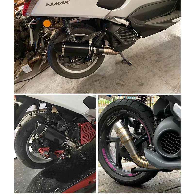 

For YAMAHA NMAX 155 NMAX155 NMAX 125 NMAX125 Motorcycle Exhaust Slip-On Full System Modified Front Middle Link Pipe N