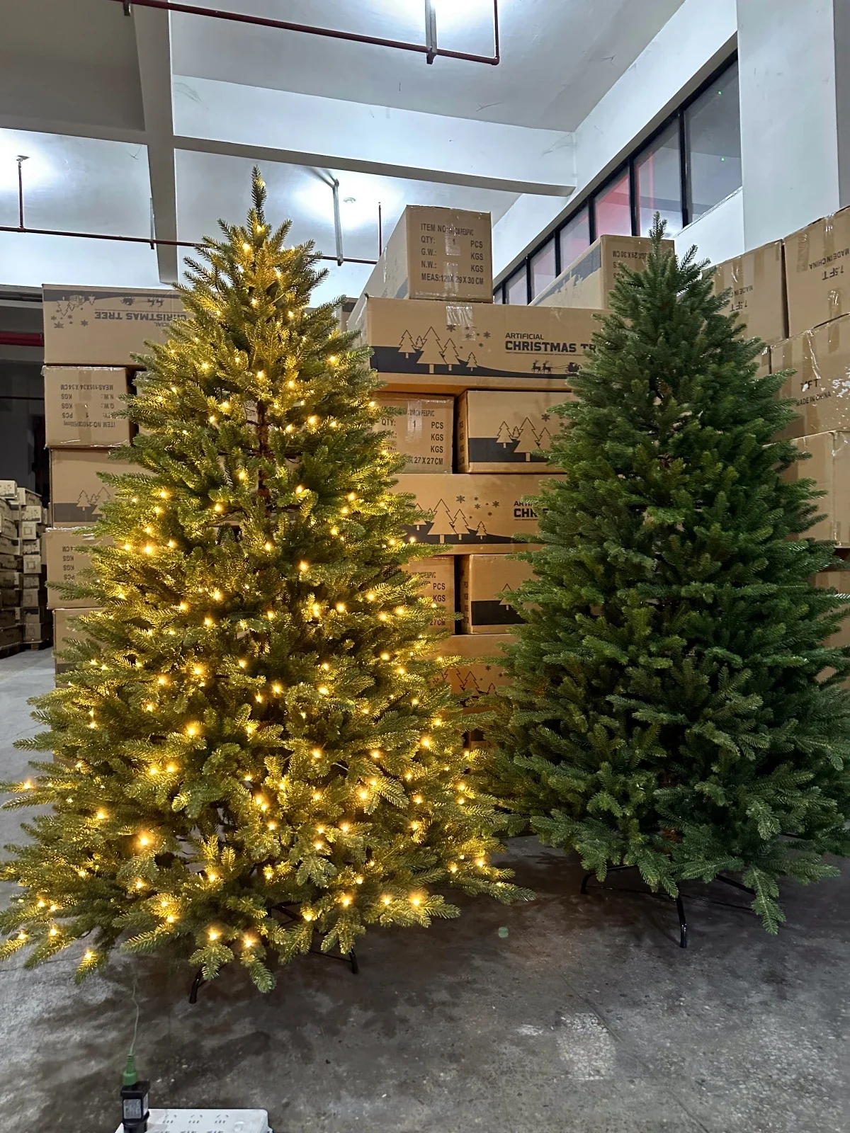 Simulazione di crittografia dell'albero di natale in pe puro albero nudo 1.8 metri 2 metri 1