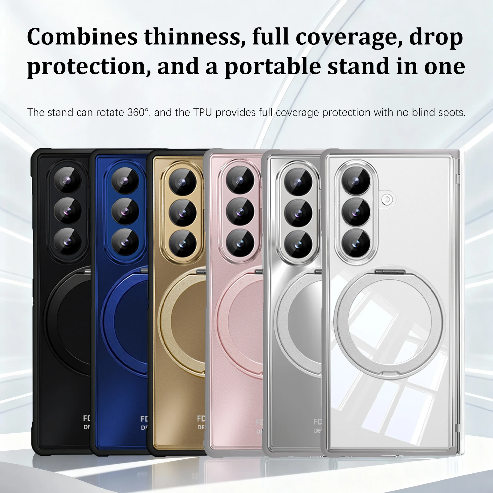 

Чехол-держатель с магнитным шарниром для Samsung Galaxy Z Fold 7, защитная крышка для экрана Magsafe Charge, чехол для Galaxy Z Fold7, чехол