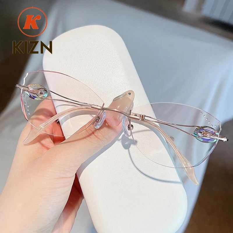 Women Rimless Diamo…