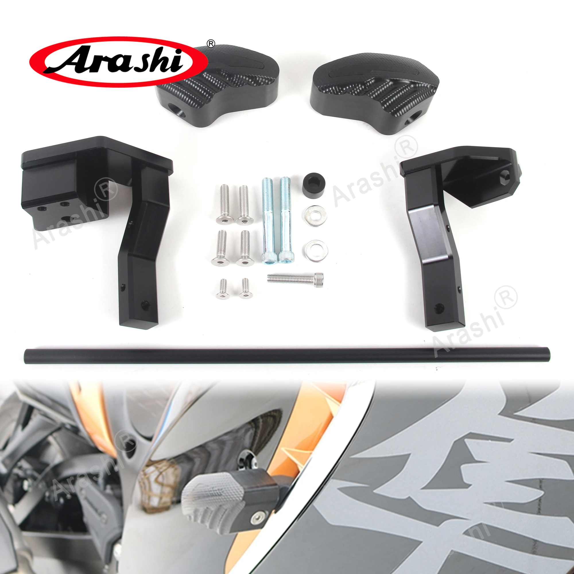 Arashi Engine Protective Cove For SUZUKI Hayabusa GSX1300R GSXR1300 2021 2022 2023 Gen 3 Protector Sliders Stator crash Bumpers