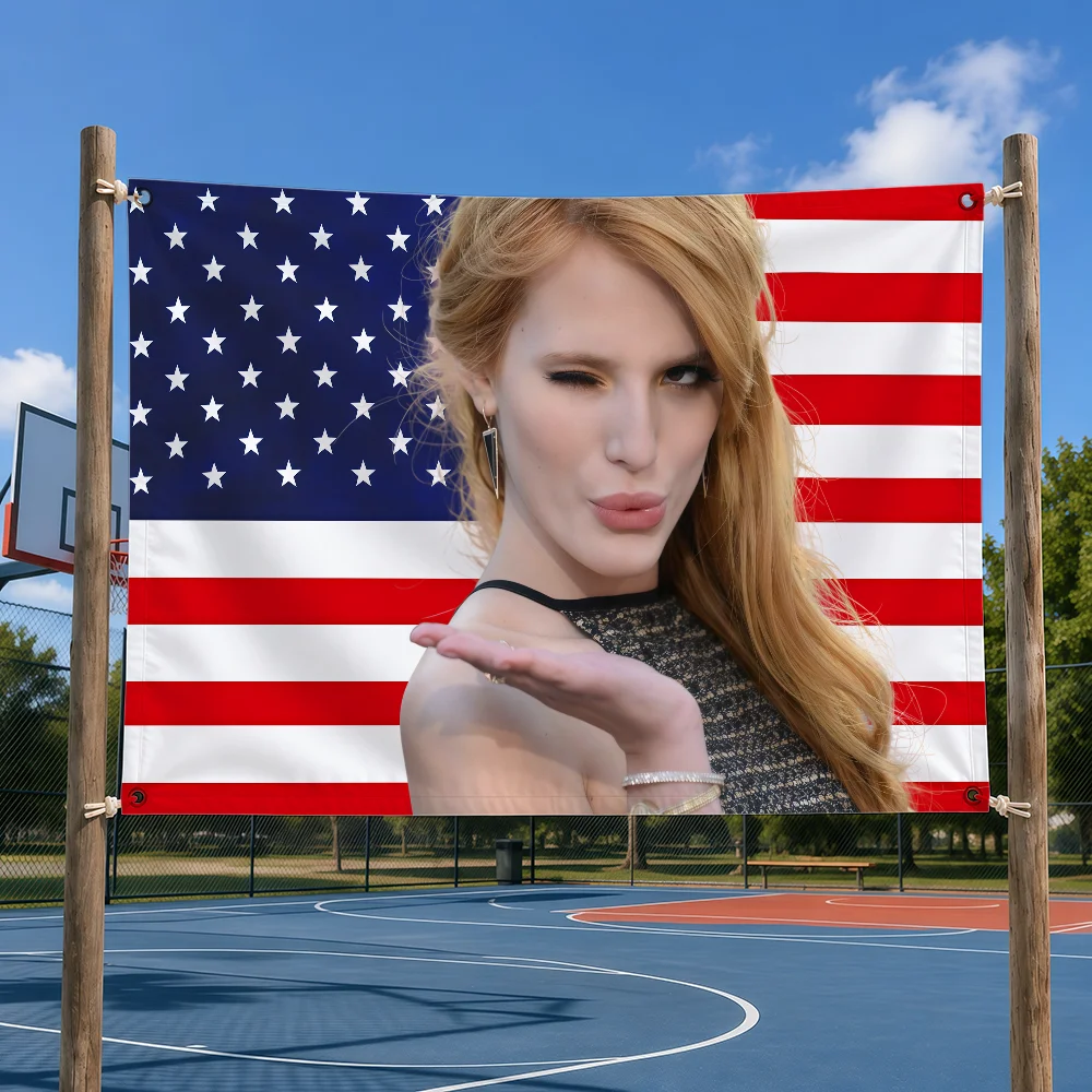 Actor B-Bella Thorne Flag Tapestry Outdoor Decor Flaga Decorative Home Objects Barber Shop Decoration Garage Hang