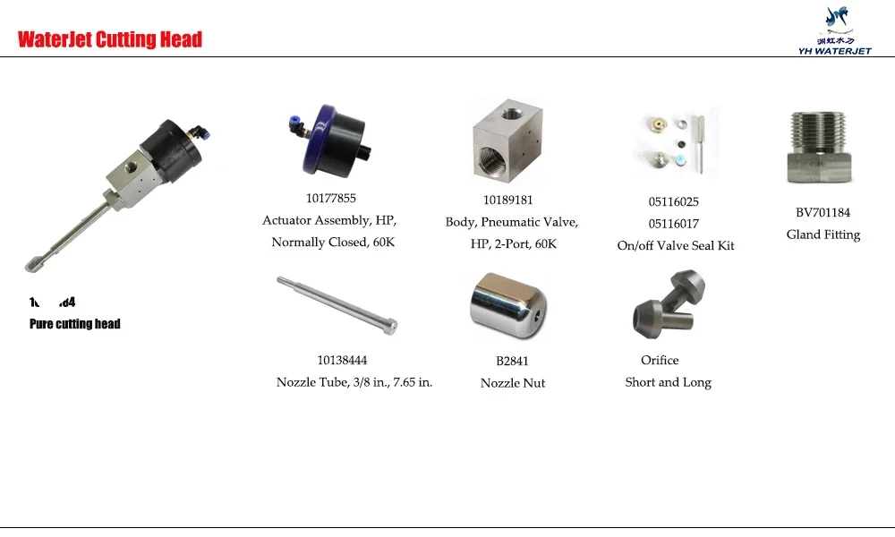 VALVE BODY, PNEUMATIC VALVE, 10189181, Water Jet Pure Cutting Head Part