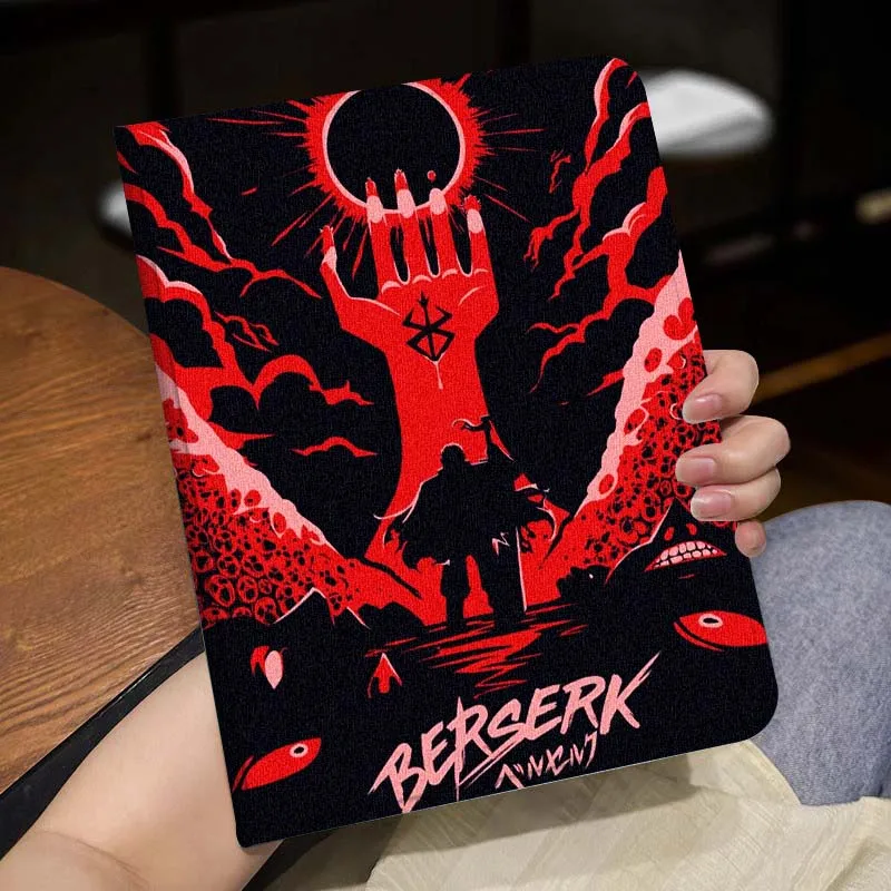 Anime Berserk Art Cool Per iPad Pro Air Mini 1 2 3 4 5 6 7 7th 8th 9th 10th 11th 10.2 9.7 10.5 10.9 11 12.9 Custodia per tablet da 13 pollici