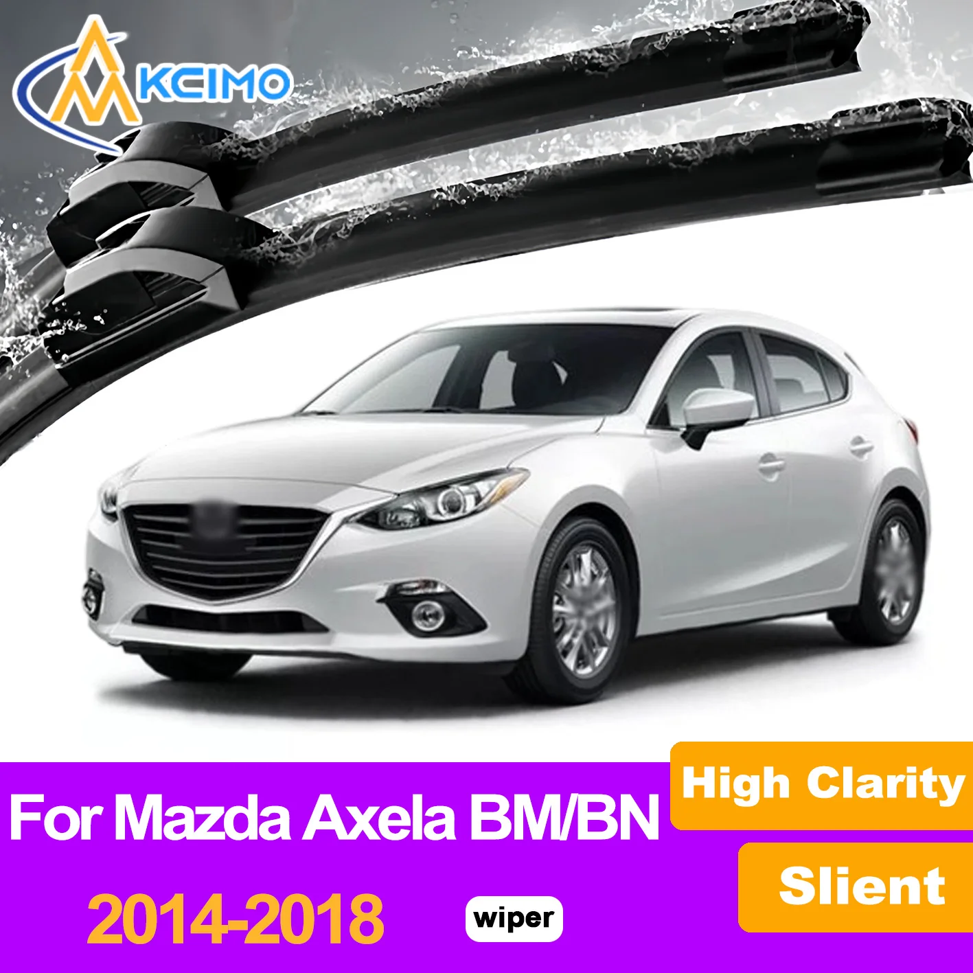 

2Pcs Front Windshield Wiper Blades For Mazda Mazda3 BM/BN/BY 2014-2018 Mazda Axela Windscreen Window Car Accessories