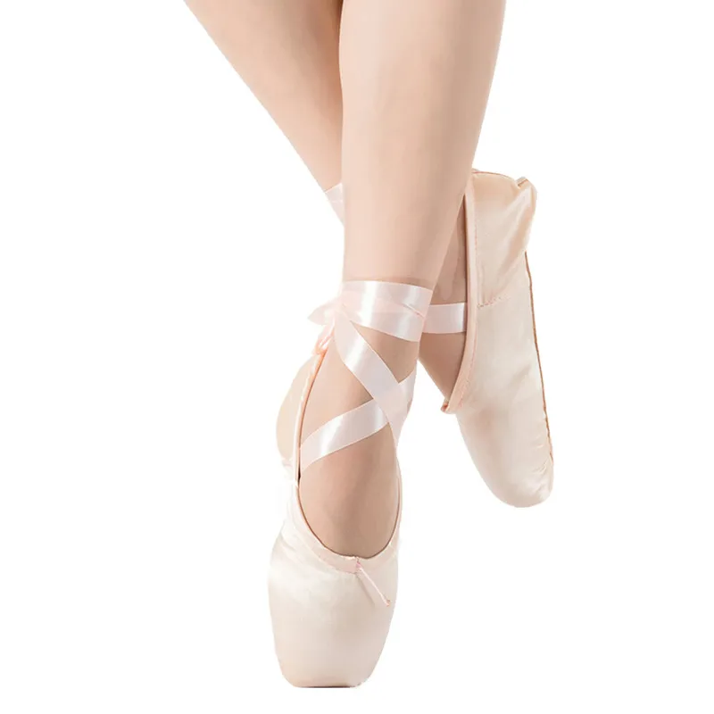 

Drop-shipping The Child and Adult ballet dance shoes ladies professional ballet dance shoes with ribbons shoes woman Size 28-43