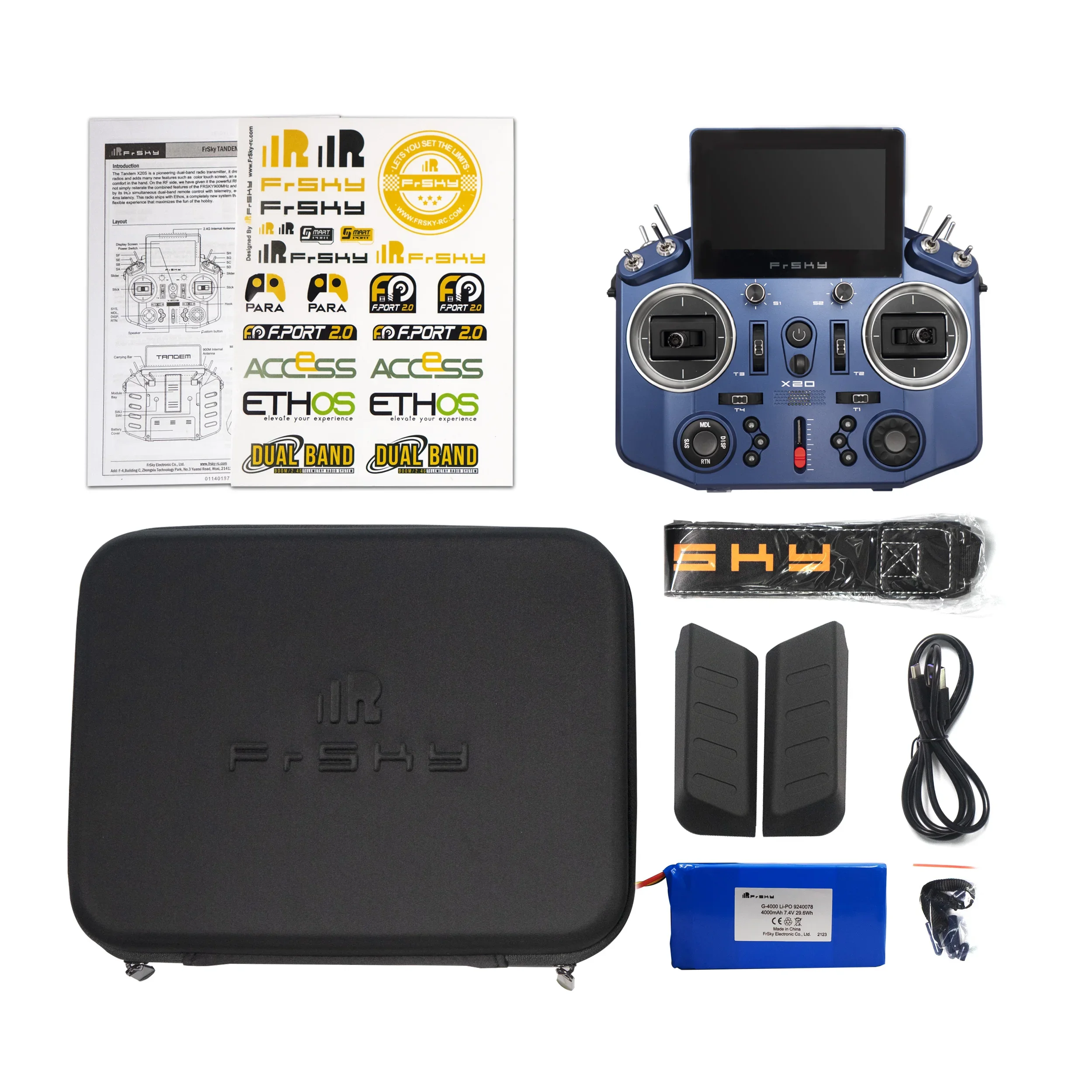 Instock FrSky Tandem X20 Transmitter with Built-in 900M/2.4G Dual-Band Internal RF Module /R8 PRO / R9MX Receiver