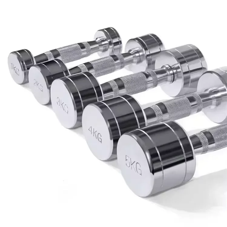 Dumbbell electroplating dumbbell 1-10KG pure steel small dumbbell set men and women dedicated