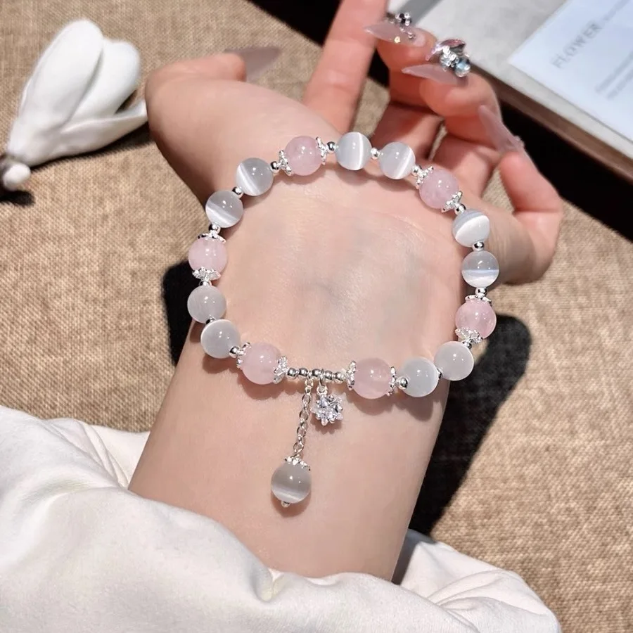 المتخصصة تصميم ستار سلسلة شرابة سوار للنساء الخيال الأزرق كريستال الخرز مطاطا حبل سوار أفضل صديق مجوهرات هدايا