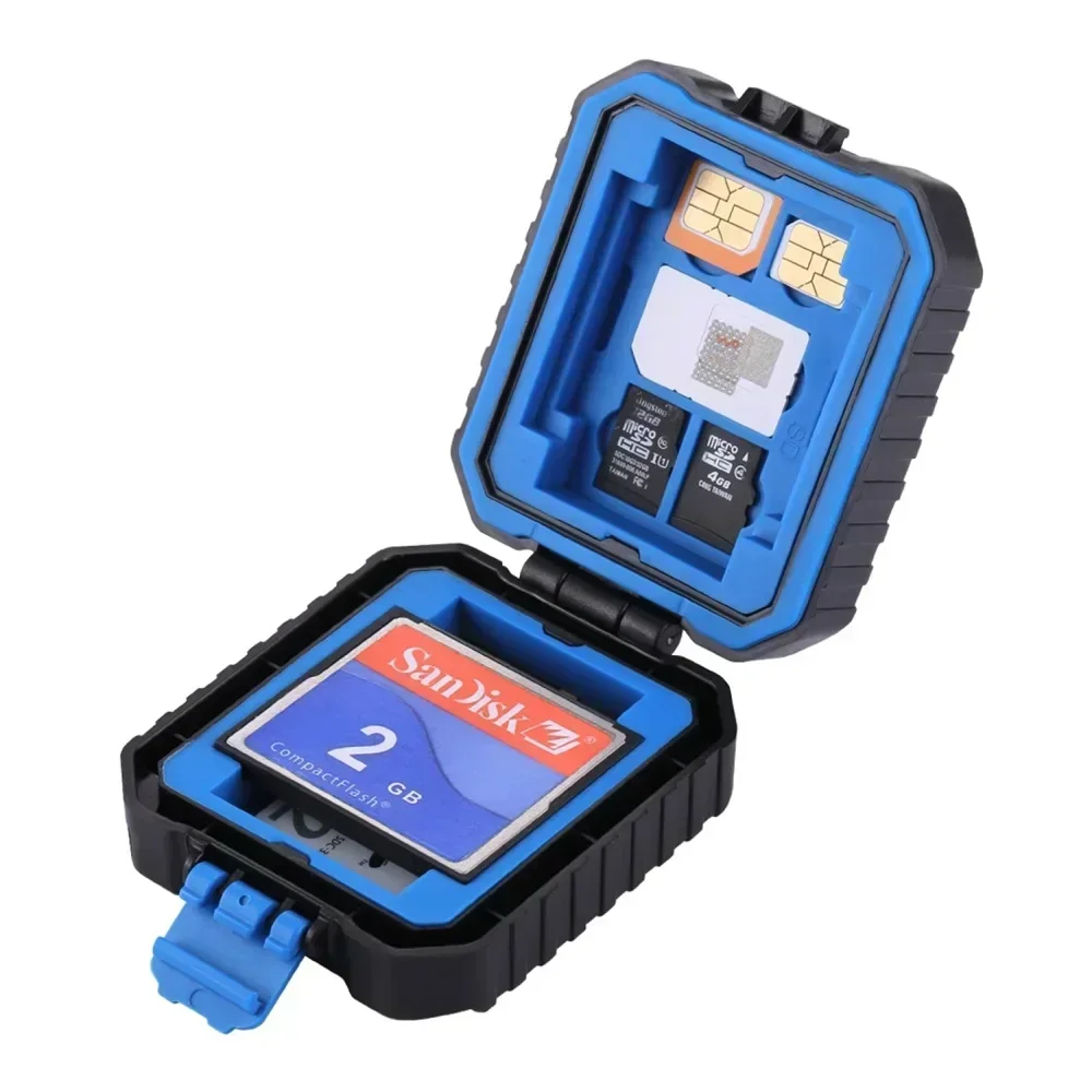 

Slots Waterproof Memory Card Carrying Case Protector Holder Box Storage Bag For Micro SD TF Nano-SIM