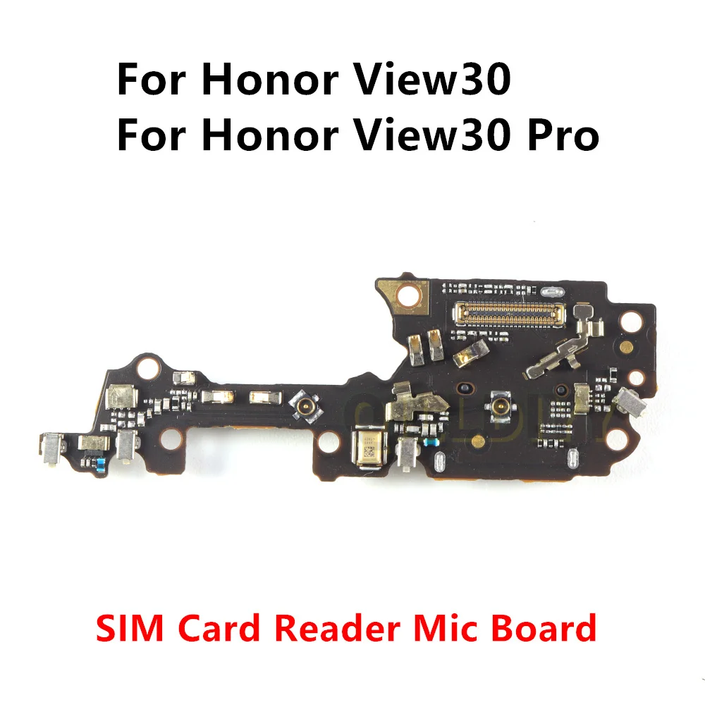 

SIM/SD Card Reader Tray Holder Conecction Board For Honor View 30 Pro Replacement Parts With Mic Microphone Flex Cable View30