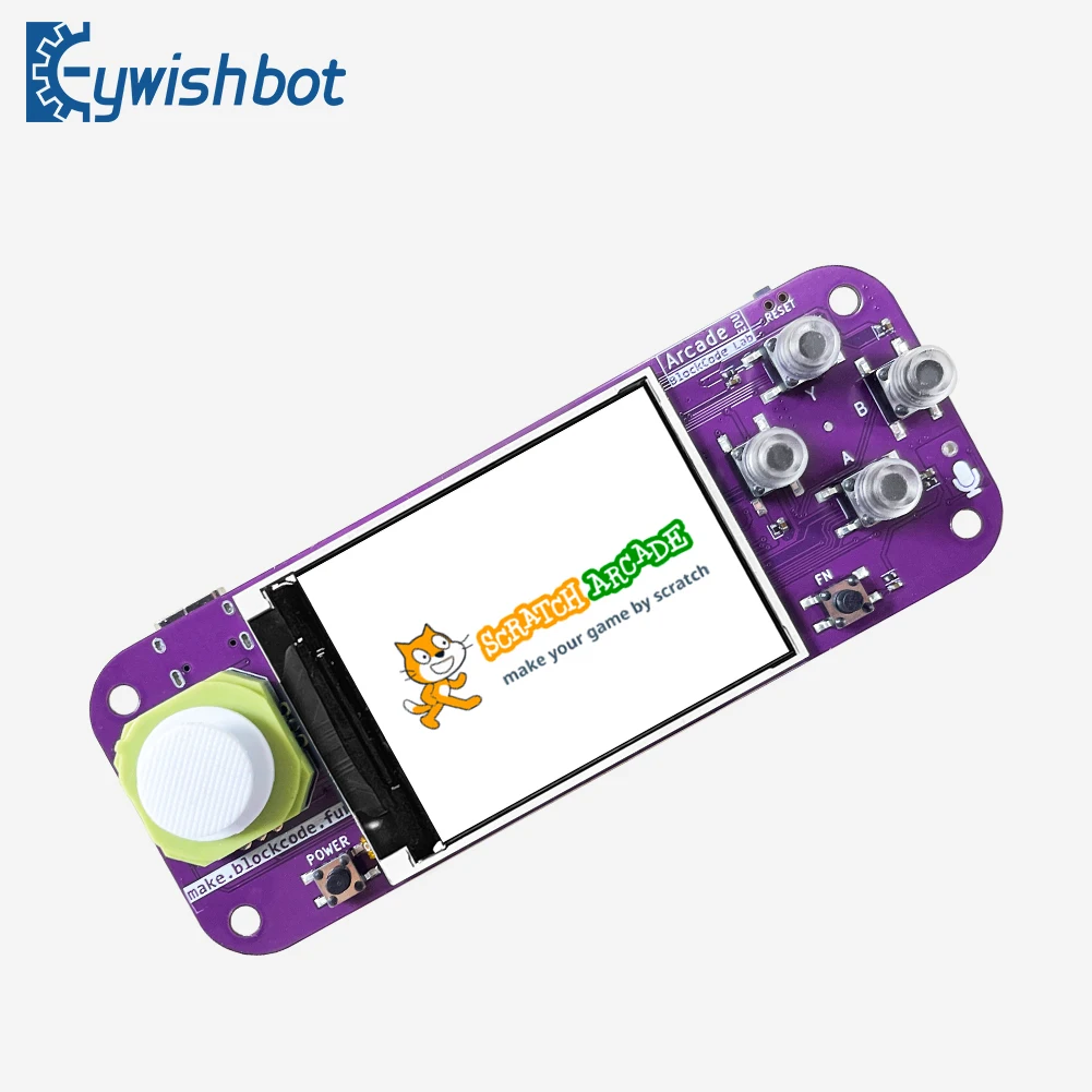 Scratch Arcade Programming Learning Machine ESP32 development board wifi bluetooth espnow handled game console no makecode LLM