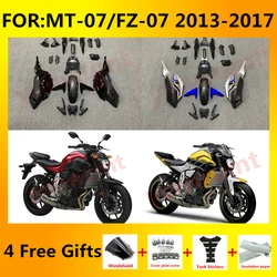 ABS Injection Full Fairing Body Kit Fit For 2012 - 2017 For Yamaha MT07 FZ07 MT-07 Set MT 07 FZ 07 2013 2014 2015 2016 fairings