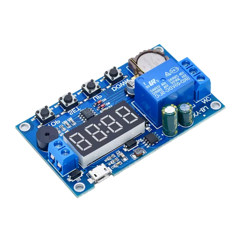 DC 5V Real time Timing Delay Timer Relay Module Switch Control Clock Synchronization Multiple mode control Wiring diagram