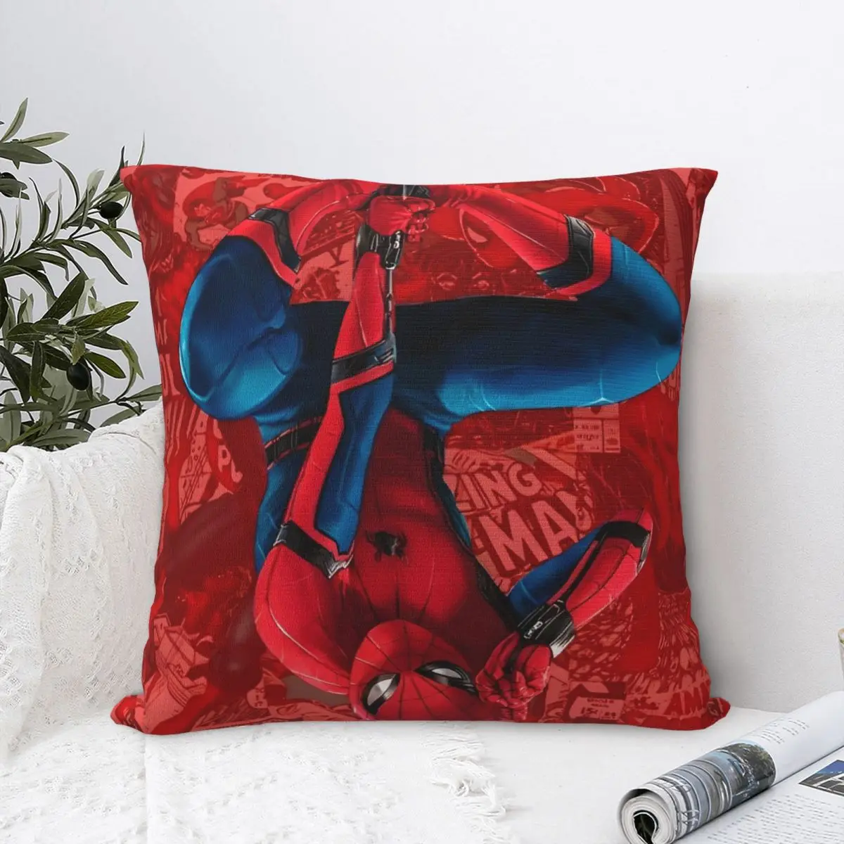 لينة وحلوة سرير الرجل العنكبوت ديكور المخدة الاشياء وسادة تغطي سستة متعددة الحجم #2