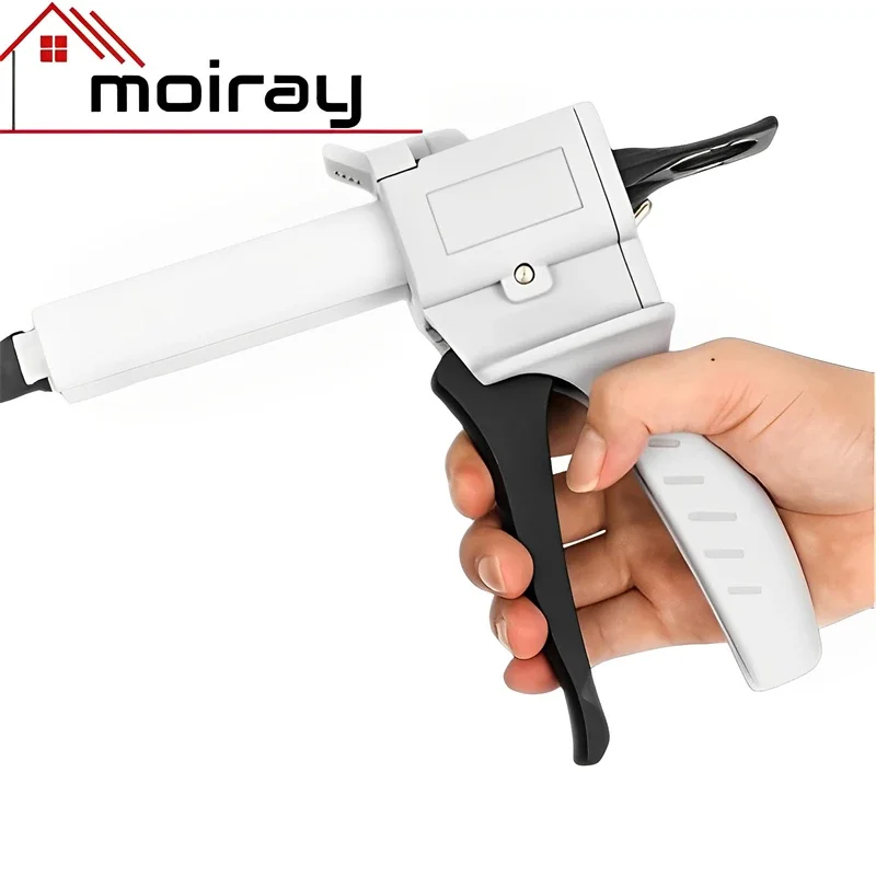 Pistolet do kleju 50ml 1:1 1:2 10:1 AB klej epoksydowy ręczny dozownik klej szkielet aplikator pistolet do topnika pistolet do uszczelniania narzędzia DIY