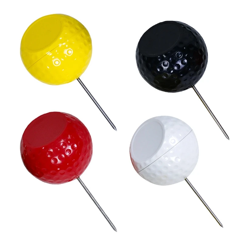 

AD10 Flight Golf Course Tee Golden Supplies Ball Marker Accessories