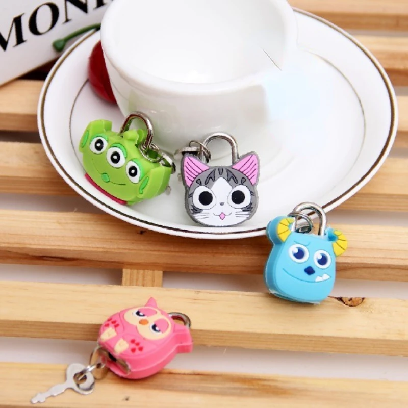 Lock-Padlock Drawer-Cabinet Backpack Suitcase Luggage Metal Mini Cute Handbag Cartoon For Traveling Outdoor Backpack Security