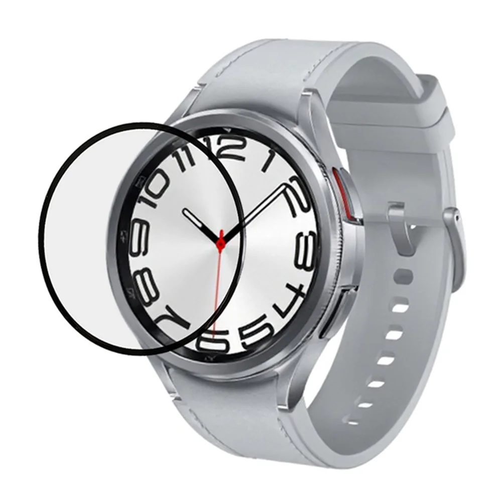 ل Samsung Galaxy Watch8 Classic 46mm Full Screen Protector Black Edge Soft PMMA Smartwatch Screen Film