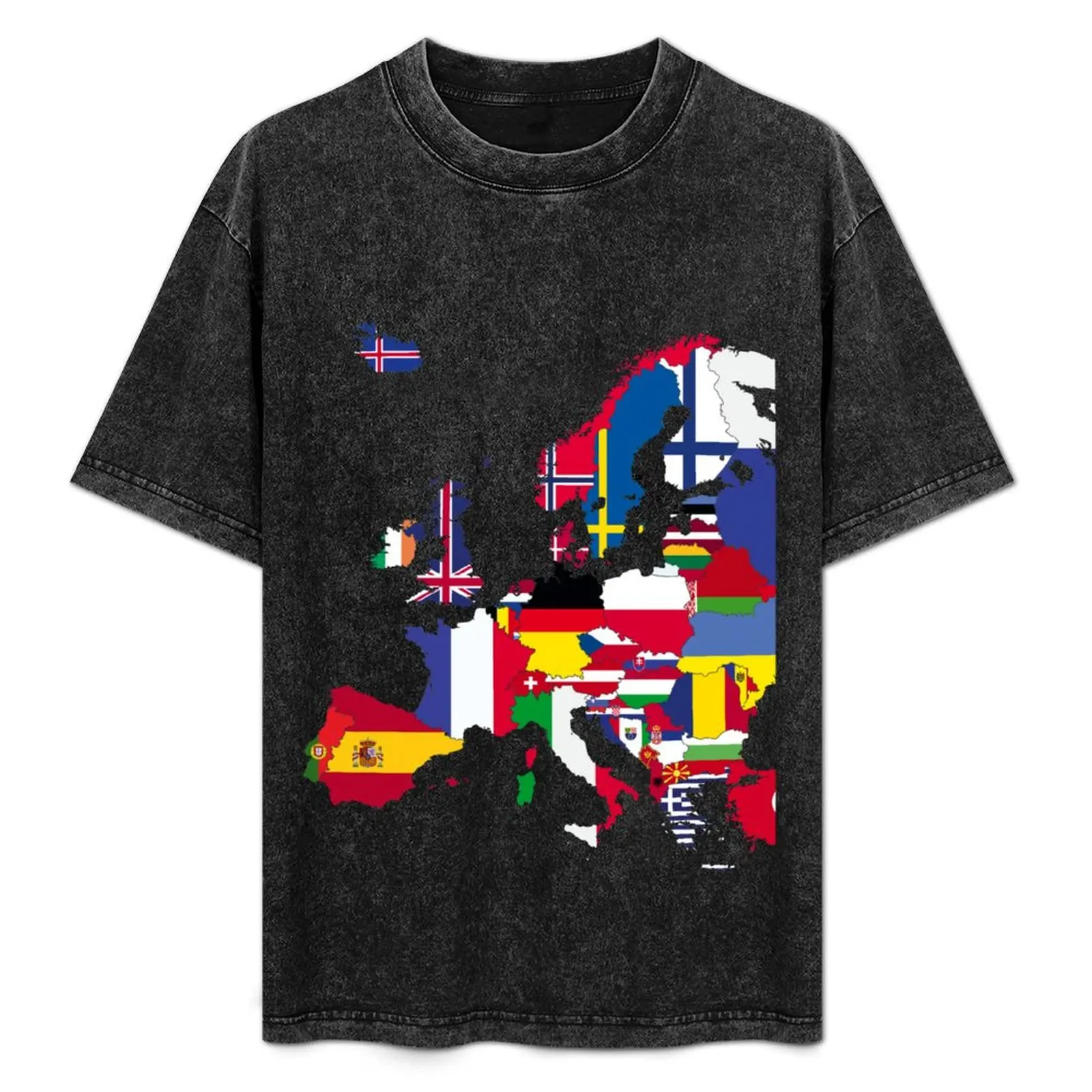

Europe map flags T-Shirt Quick Dry Fishing T-Shirt