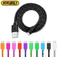 NNBILI 5V 2.4A Micro USB 1m 2m 3m Fast Charging Cable For Samsung Huawei Xiaomi Android Mobile Phone USB Charger Cord Cable