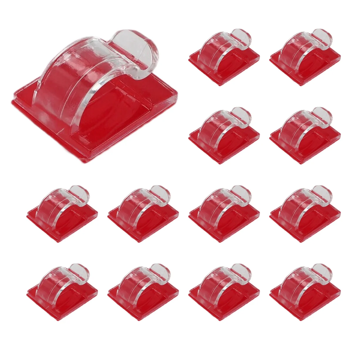 A03V Крючки для уличных гирлянд Зажимы 30 упаковок зажимов Прозрачный световой крючок с 30 водонепроницаемыми клейкими подложками