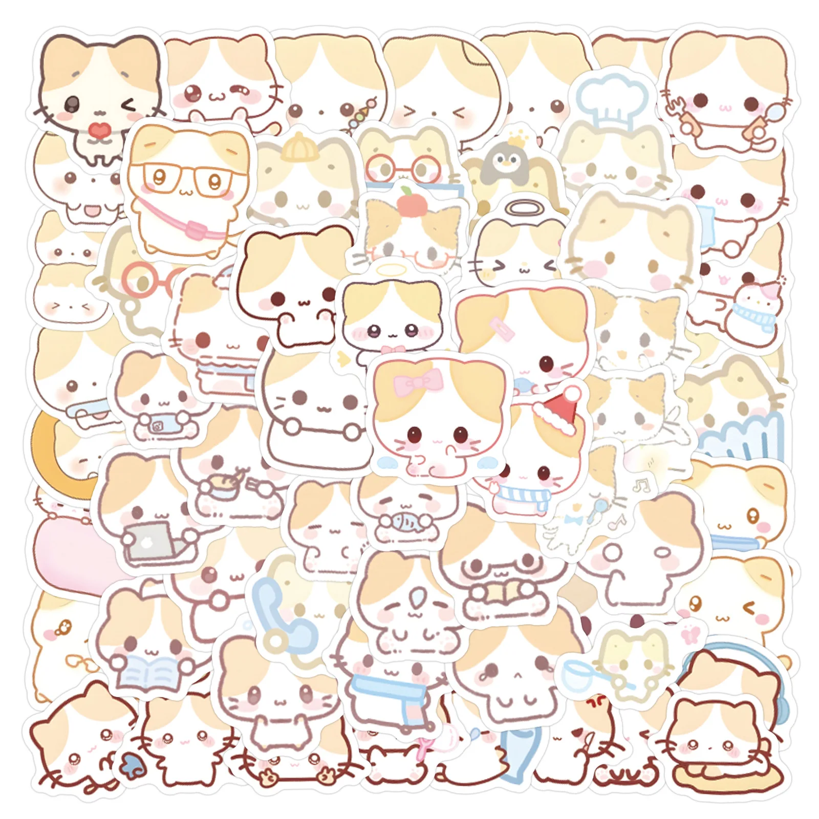 

50/105PCS Cartoon Cute Sanrio Masyumaro Sticker Creative DIY Decoration Refrigerator Diary Luggage Guitar Waterproof Decal Toy