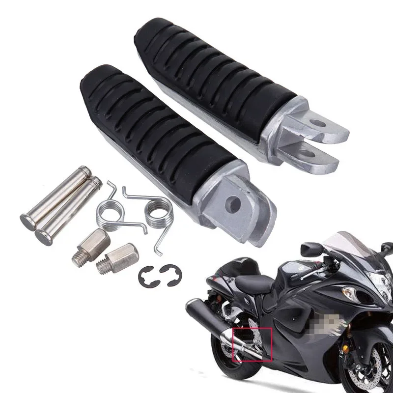 

Motorcycle Front Footrest Foot Pegs Rests Pedals Footpegs For Suzuki GSX1300R 1999-2019 B-King GSX650 GSX1400 GSX 1400 2002-2008
