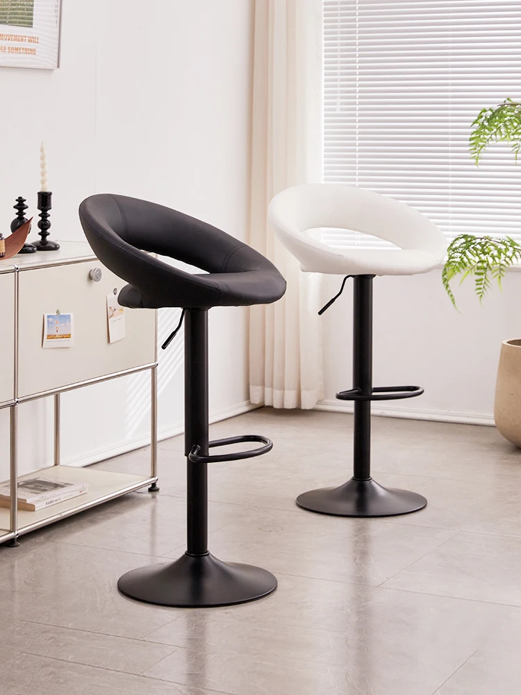 

Nordic Bar Chair Lift Home Backrest Bar Chair High Stool High Cashier At The Front Desk Rotating