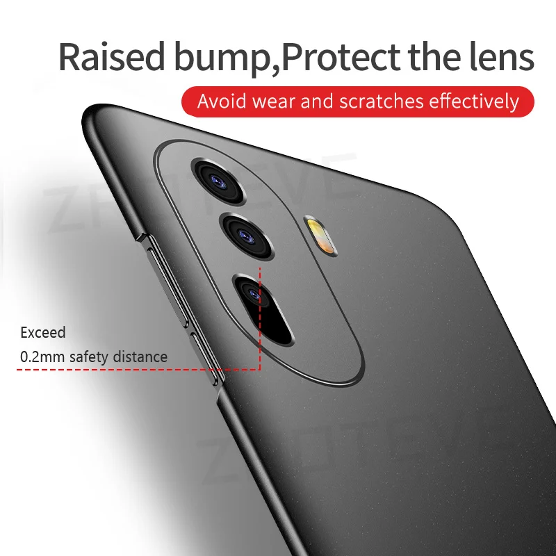 Reno11 Pro Case ZROTEVE Slim Frosted Hard PC Cover For Oppo Reno 11 10 Pro Plus + Reno10 Pro+ 5G Shockproof Global Phone Cases