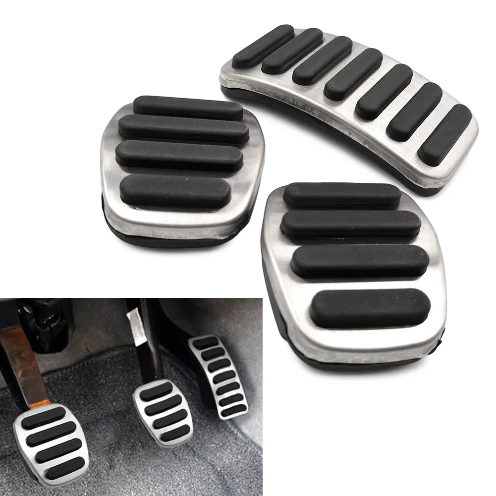 Stainless Steel Car Clutch Brake Gas Pedals Protection Cover For Volvo S40 V40 C30 XC30