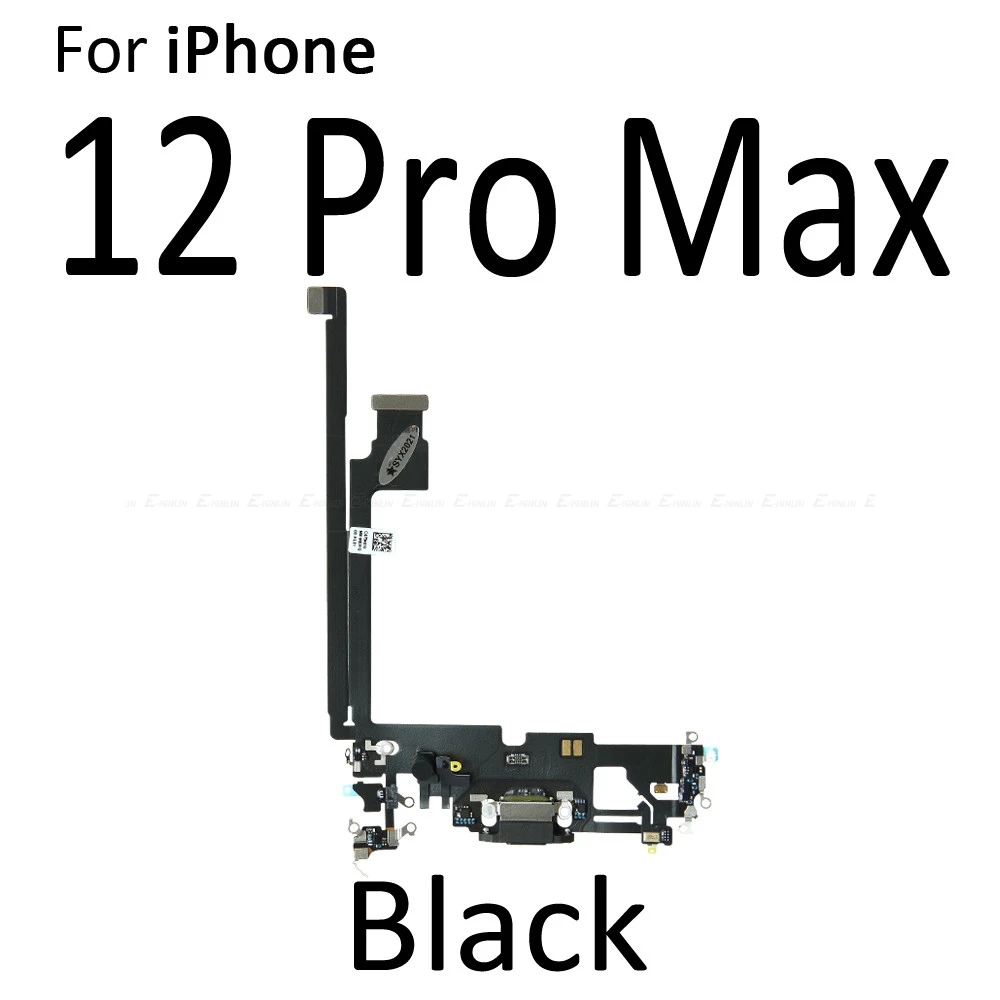 USB Charger Plug Charging Port Dock Connector Flex Cable For iPhone 12 mini 12 Pro Max With MicroPhone Parts