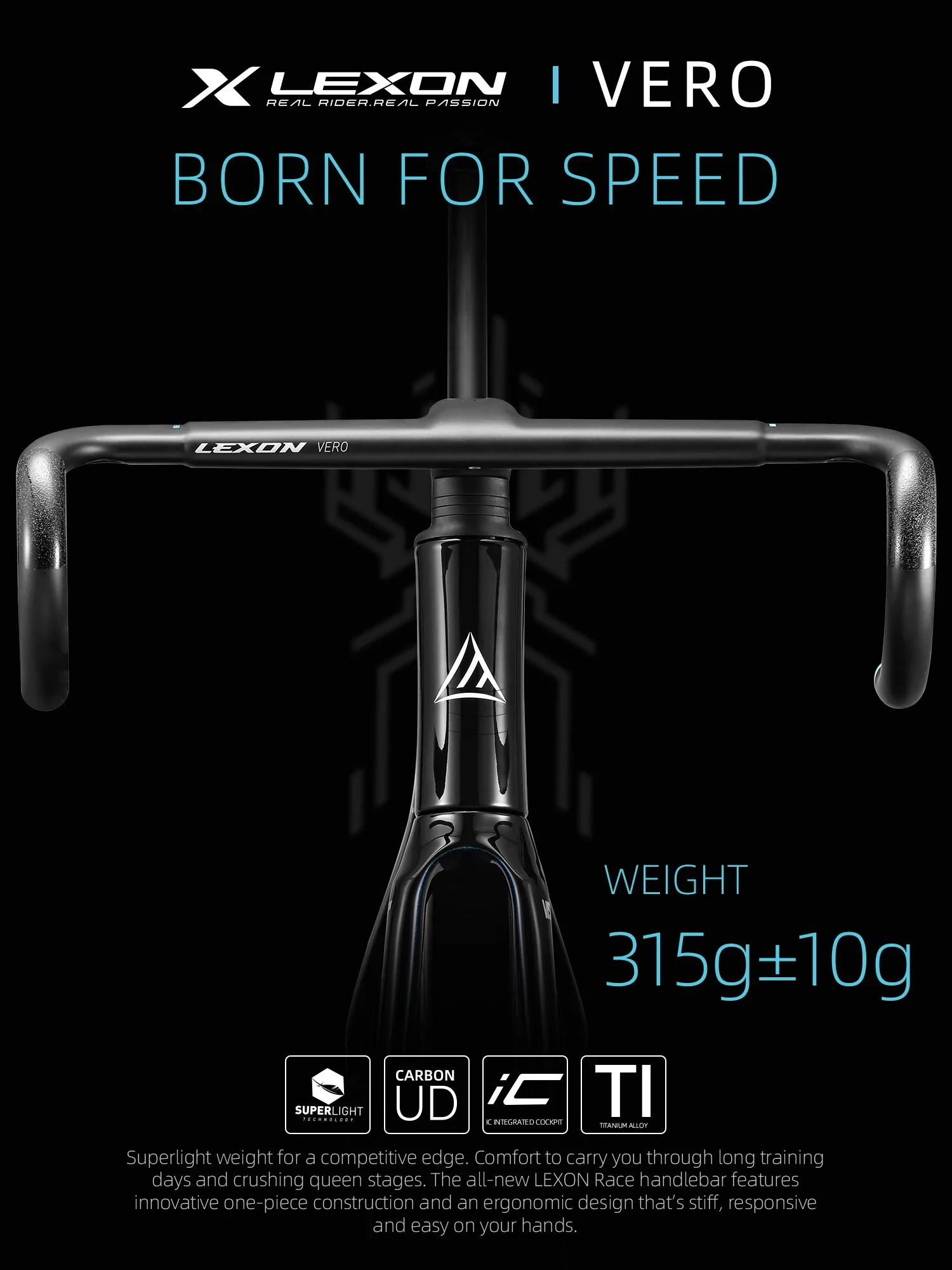 AliExpress 2025 LEXON Carbon Road Bike Handlebar Ultralight Full Internal Cable Routing Integrated Racing Handlebar Cycling Parts