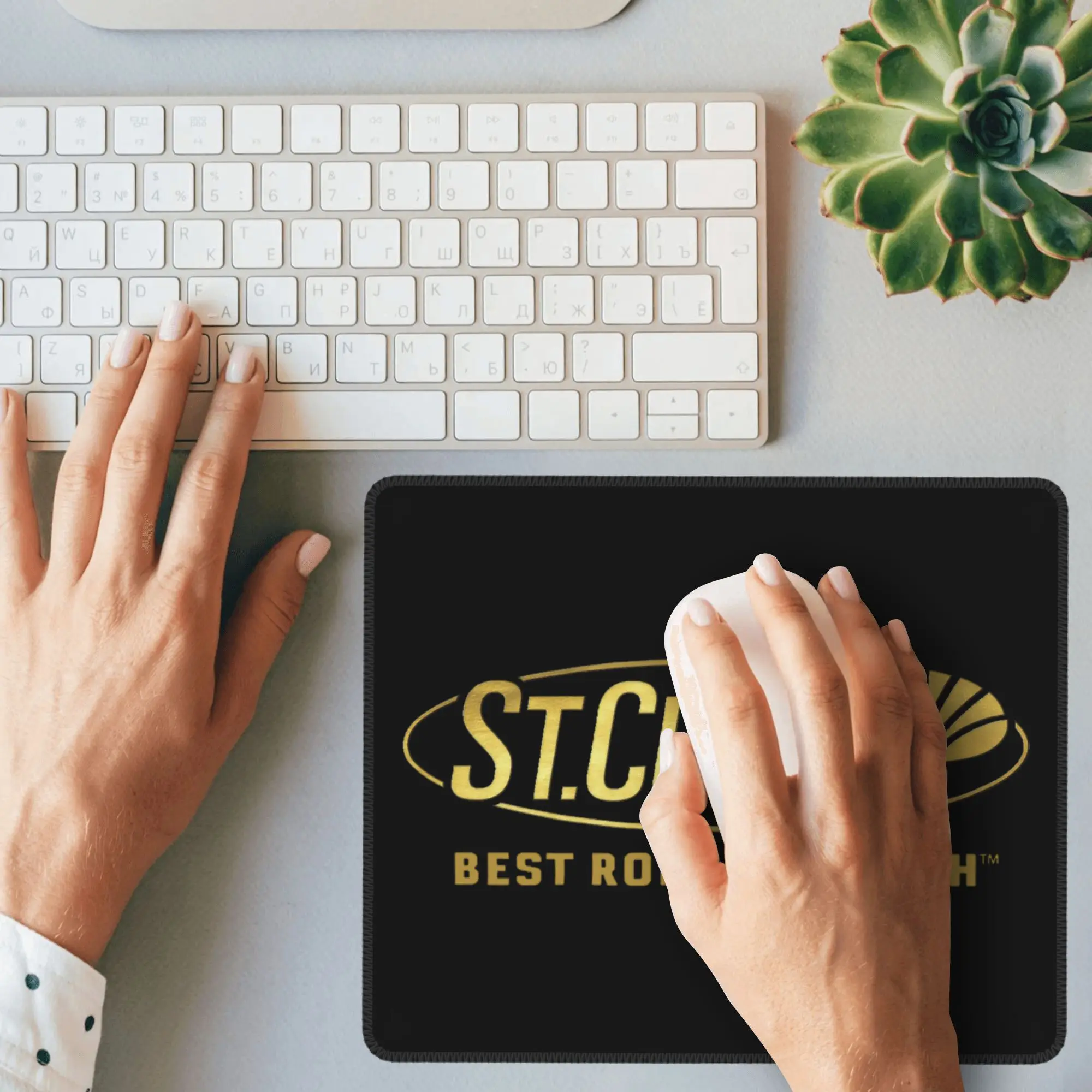 ライフラブセントクロイックマーチマウスパッドコンピュータキーボードマウスマットゲーマーPCラップトップデスクマットオフィスアクセサリーテーブルマット