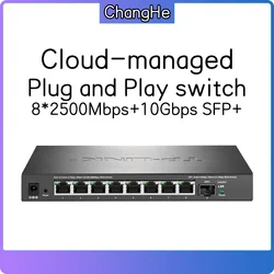 TL-LINK TL-SE2109 8 Ports 2.5G and 1 Ports 10Gbps(SFP+) Cloud Management Ethernet Switch SH1008 upgrade