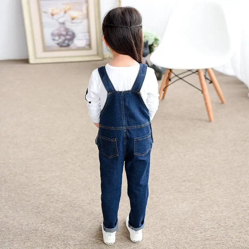 Teen Girls Boys Denim Bib Overalls Children Fashion Kids Suspenders trousers Kids Clothing High quality Kids wear Clothes Gifts