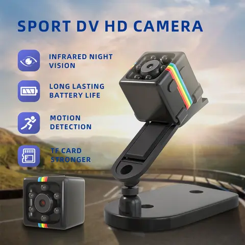 SQ11 Mini telecamera HD 1080P Sensore di visione notturna Mini telecamera sportiva Mini DV CAM Micro telecamera in miniatura Videocamera sportiva DV