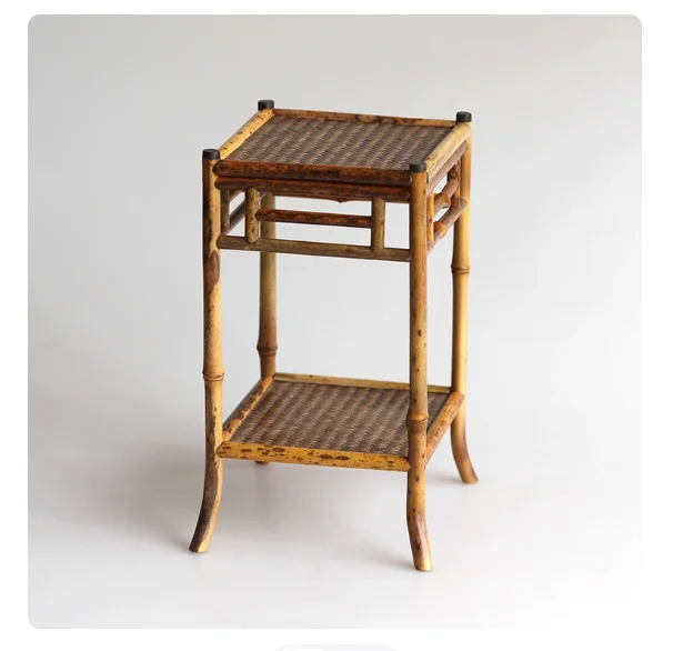 

Рамка для теплицы с орхидеей и кальматом, миниатюрная подставка для бонсай, композиция ручной работы, бамбук, дзен, японский стиль