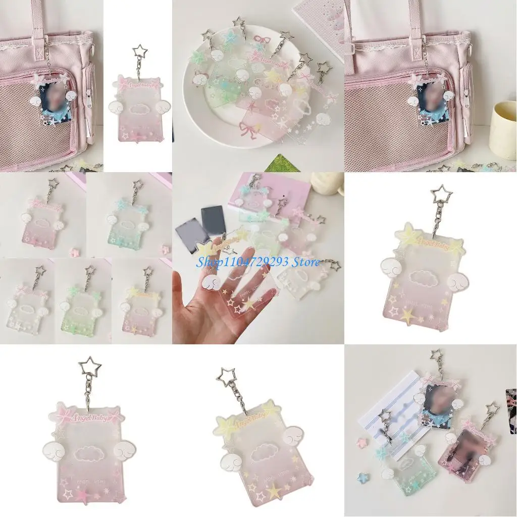

Y2GD Card Protector Clear Photo Card Holders Organizers For Student Dormitory Keys